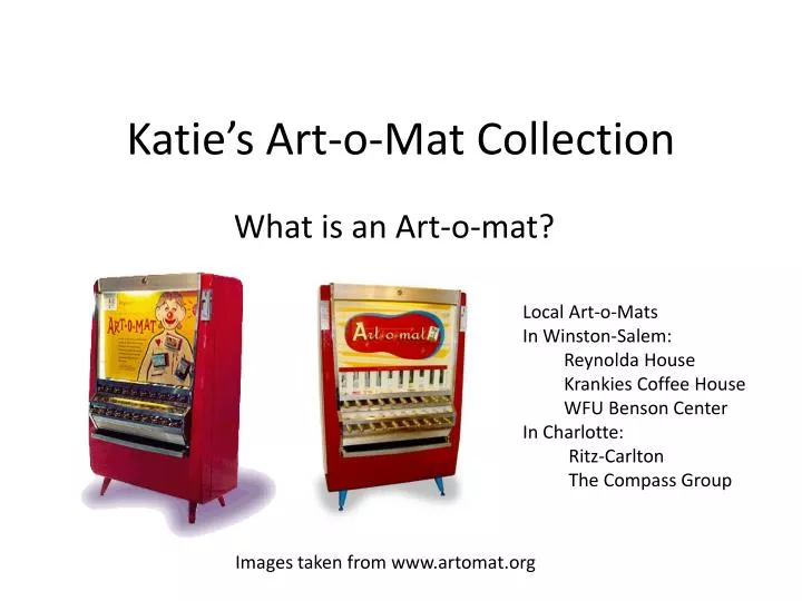 katie s art o mat collection