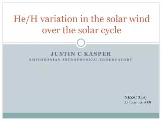 He/H variation in the solar wind over the solar cycle