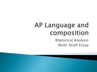 AP Language and composition