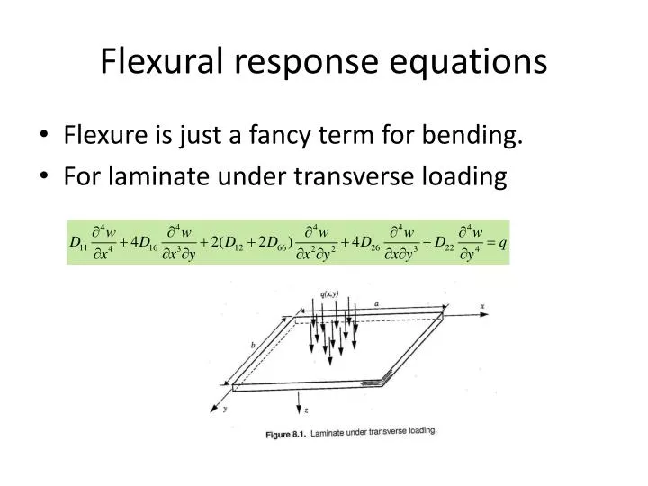 flexural response equations