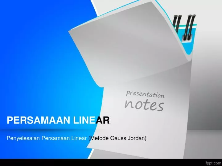 persamaan line ar