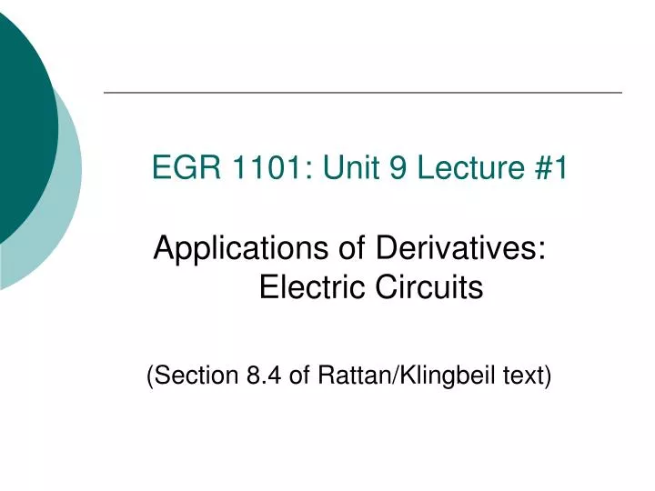 egr 1101 unit 9 lecture 1