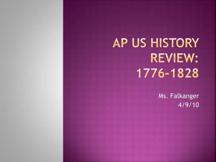 ap us history review 1776 1828