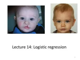 Lecture 14: Logistic regression