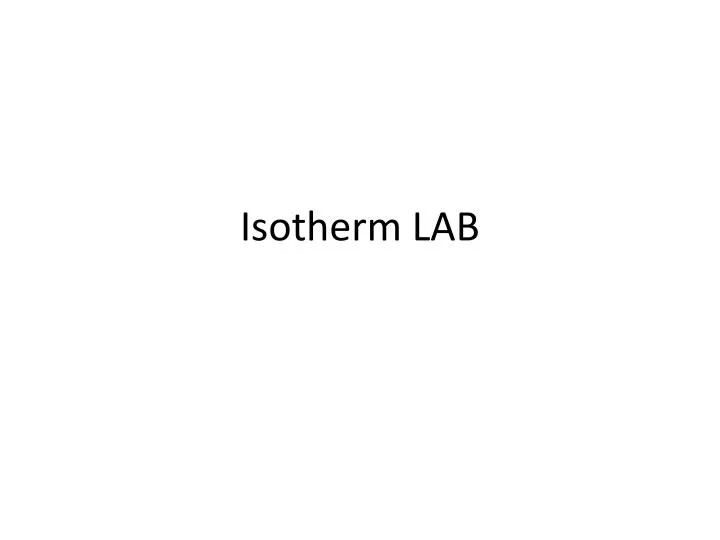 isotherm lab