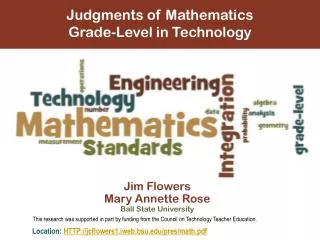 Judgments of Mathematics Grade-Level in Technology