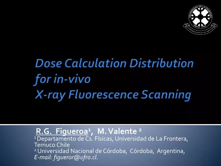 dose calculation distribution for in vivo x ray fluorescence scanning