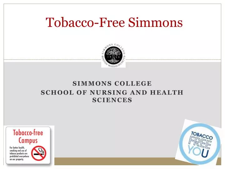 tobacco free simmons