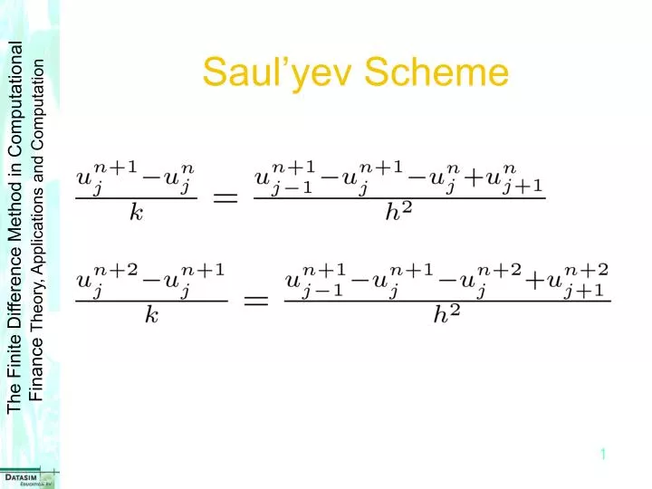 saul yev scheme