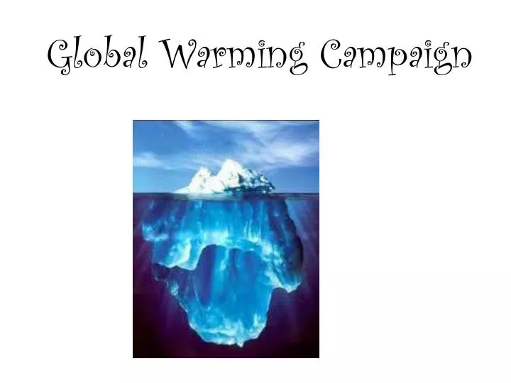 global warming campaign