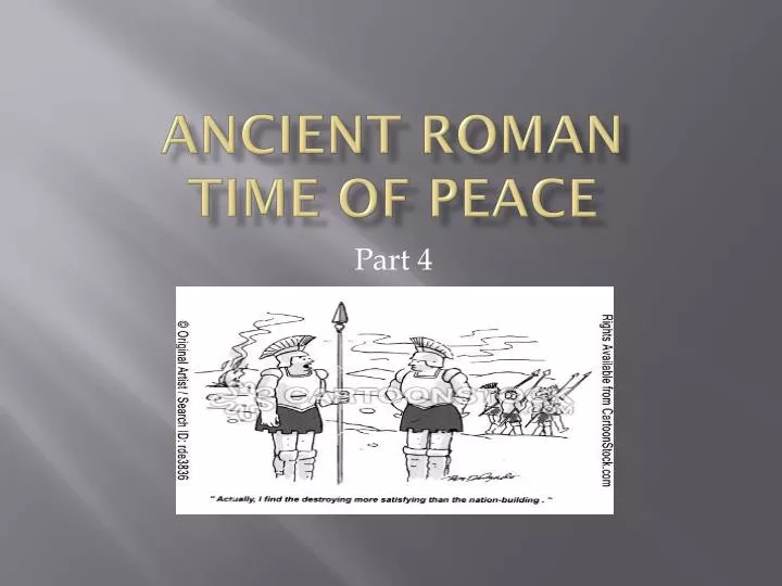 ancient roman time of peace