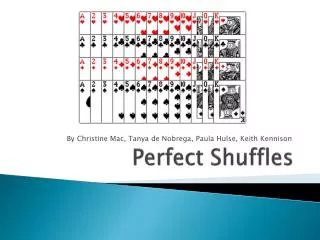 Perfect Shuffles