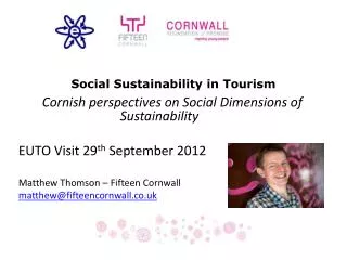 Social Sustainability in Tourism