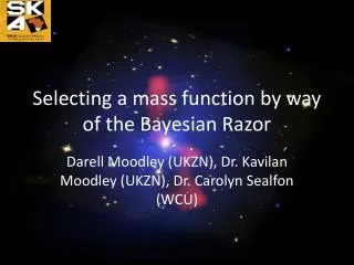 Selecting a mass function by way of the Bayesian Razor