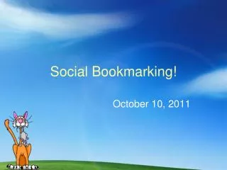 Social Bookmarking!