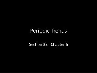 Periodic Trends