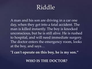 Riddle