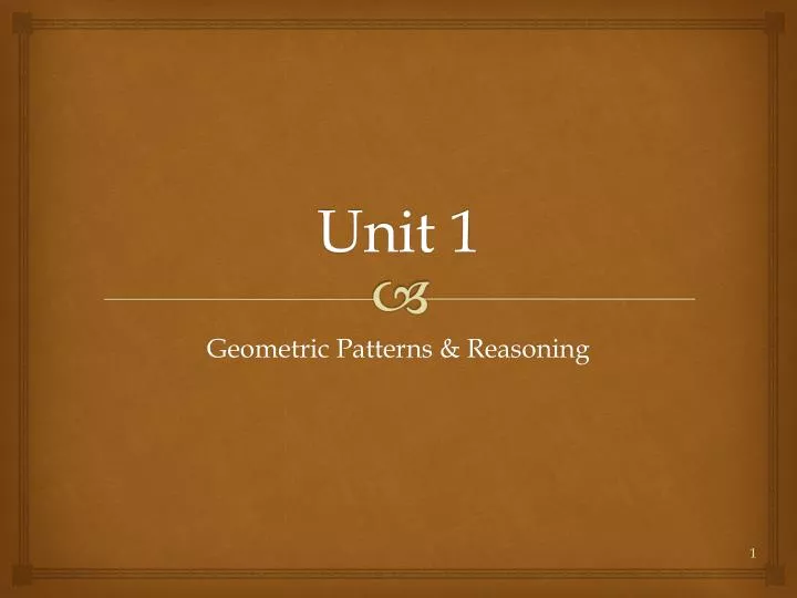 unit 1