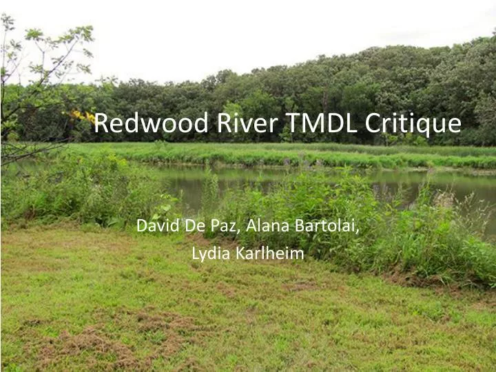 redwood river tmdl critique