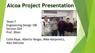 Alcoa Project Presentation