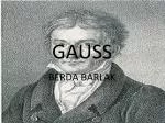GAUSS - slide 1