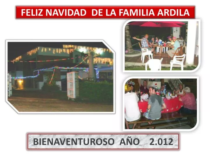 feliz navidad de la familia ardila