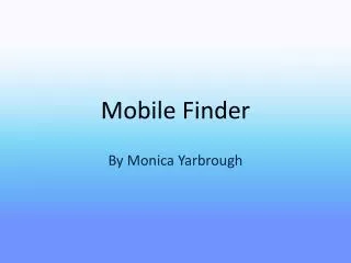 Mobile Finder