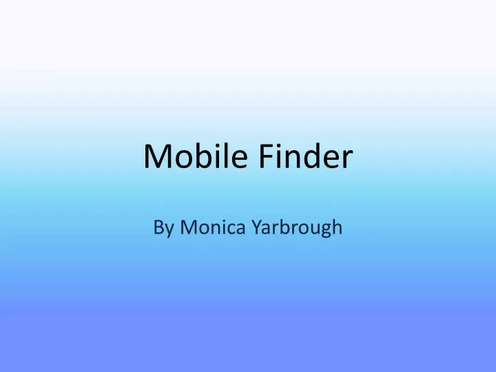 mobile finder