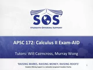 APSC 172: Calculus II Exam-AID