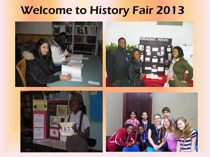 welcome to history fair 2013