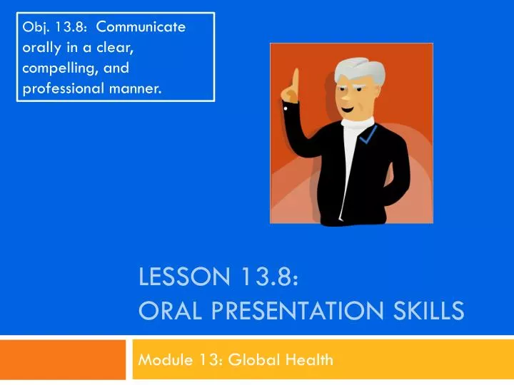 lesson 13 8 oral presentation skills