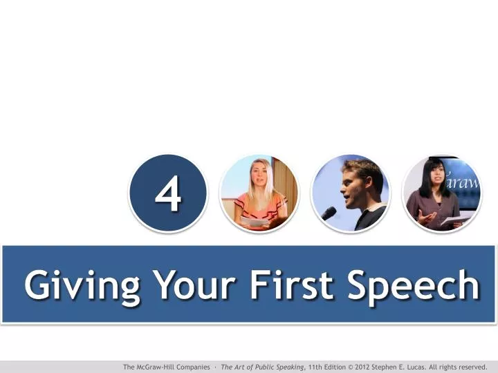 giving your first speech