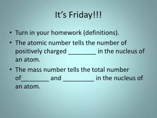 it s friday