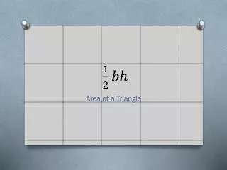 area of a triangle