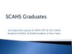 SCAHS Graduates