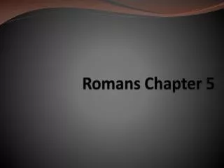 Romans Chapter 5