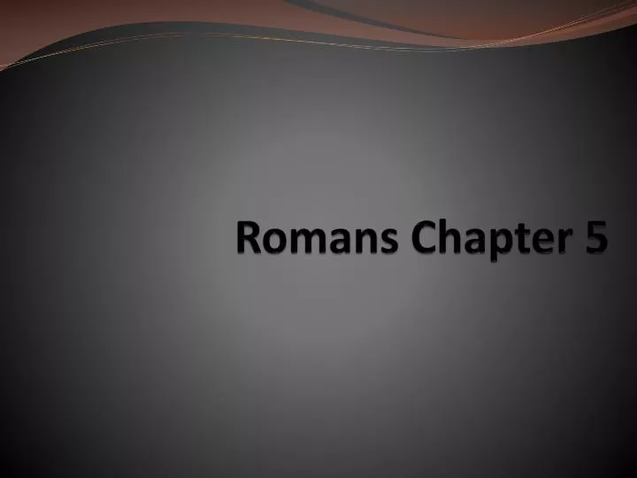 romans chapter 5