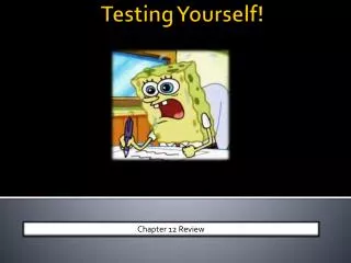 Testing Yourself!