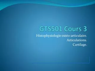 gts501 cours 3