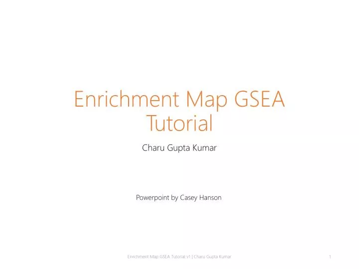enrichment map gsea tutorial
