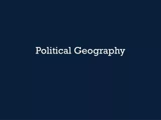 Political Geography