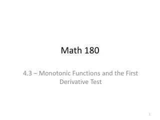 math 180