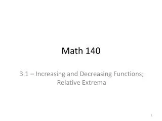 Math 140