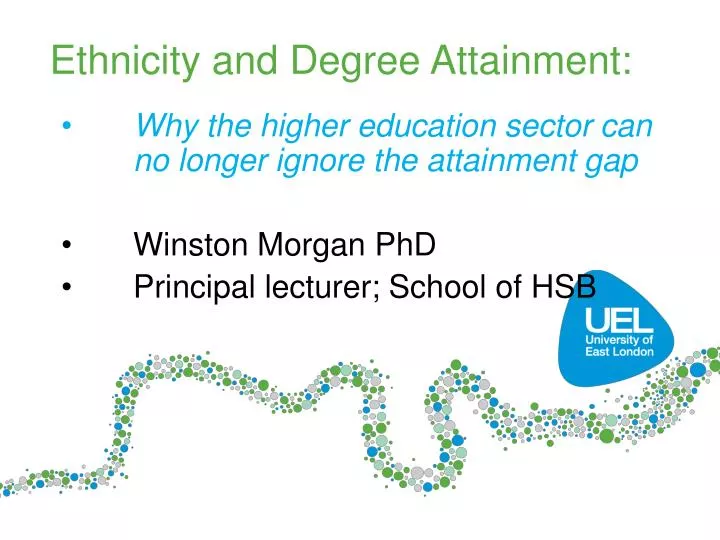ethnicity and degree attainment