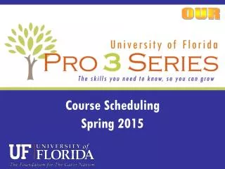 Course Scheduling Spring 2015