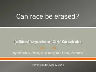 Coalitional Computation and Social Categorization