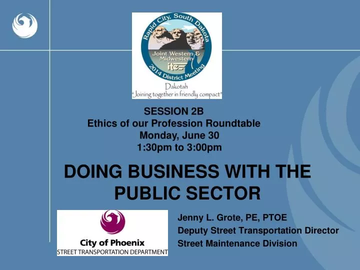 doing business with the public sector