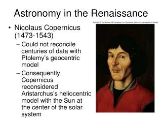 Astronomy in the Renaissance