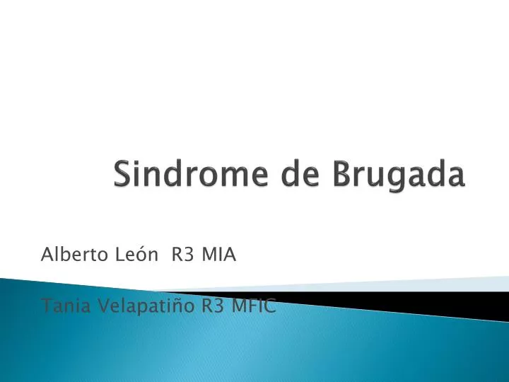 sindrome de brugada