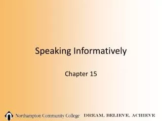 Speaking Informatively